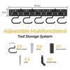 GARLWOLEX 34 Inch Garden Tool Organizer Wall Mount with Non