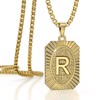 ANDRO Initial Necklace (Gold, R)