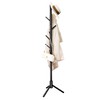 VaeFae Bamboo Coat Rack Stand, Free Standing Hall Tree with