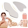 Opakawpop 2Pcs Gua Sha Stainless Steel, Manual Massage Guasha tool