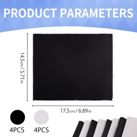 8 Pcs Premium Microfiber Cleaning Cloths - Ultra Soft, Lint-Free & Highly Absorbent for Phones, Laptops, Screens & Electronics, 6x7 Inches (15x18cm), Streak-Free Shine, Everyday Use