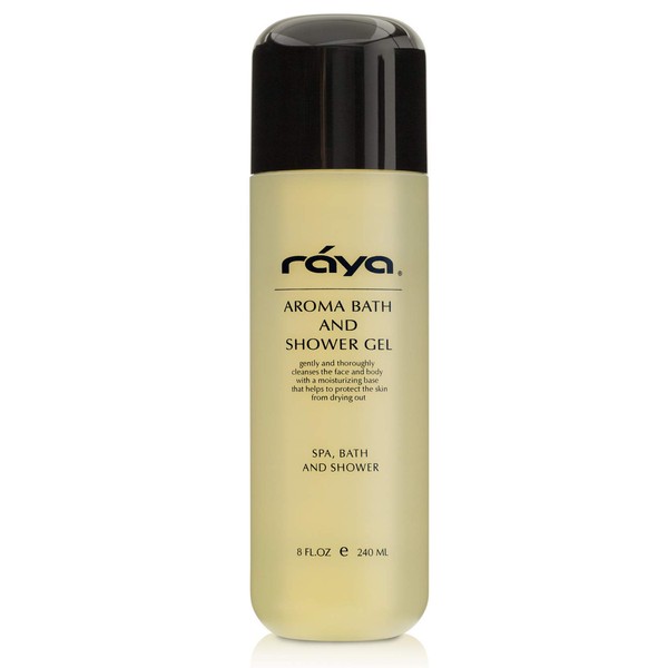 Raya Aroma Bath and Shower Gel 8 oz (108) | Gentle and Moisturizing Body Cleanser | Great for All Skin
