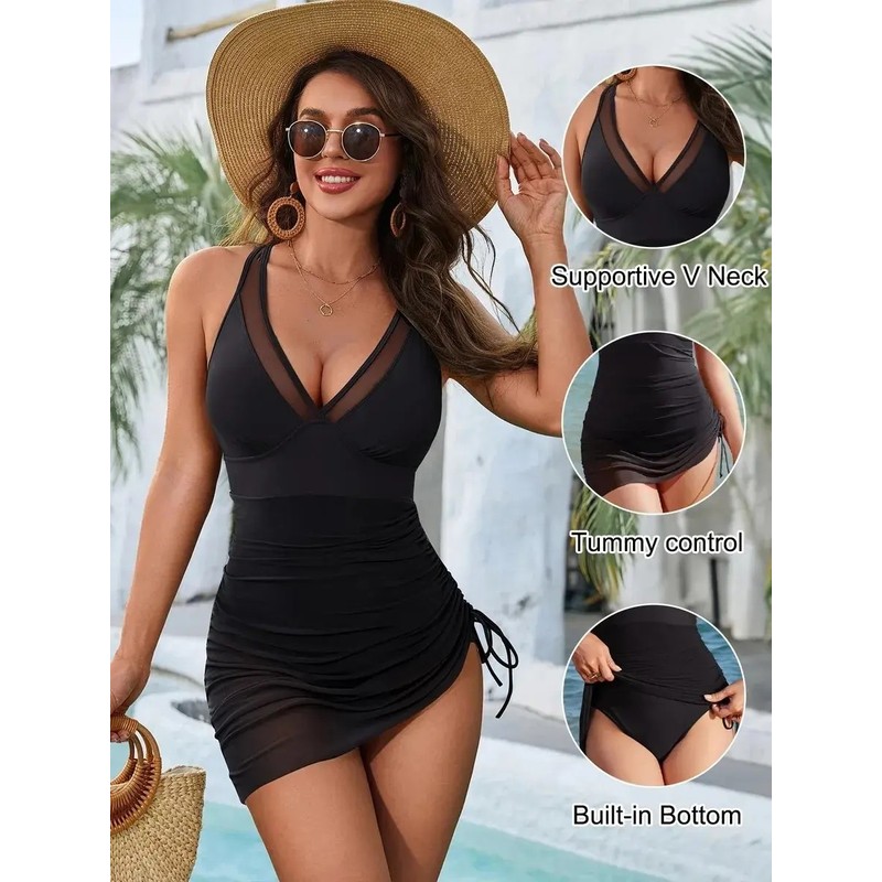Trajes De Baño Sexy De Una Pieza Con Cintura Alta