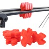 4pcs Bow Limb Dampener Wear Resistant Rubber Reducing Noise Vibration