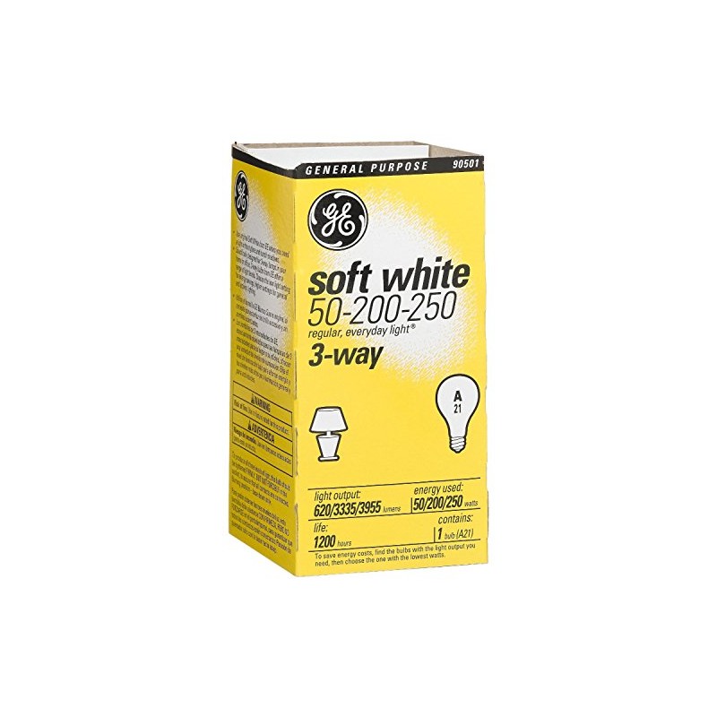 GE Lighting 97482 3 Way 50 200 250 Incandescent Light