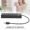 USB 3.0 Hub 7Port Splitter with Blue LED Indicator High