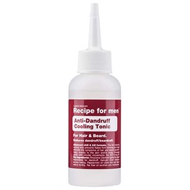 Recipe For Men Anti-Dandruff Cooling Tonic For Men's Hair & Beard - Tea Tree Oil, Pepperment Oil & Salicylic Acid Moisturizes, Relieves Itching & Eliminates Dandruff - 100 ML