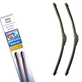 Beam Blade Wipers Set for 2019 Ford E450 E-450 Econoline Super Duty Replacement Set - WiperBladesUSA Gold Beam Wiper Blades Wipers Set