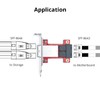 10Gtek Mini SAS Adapter SFF-8643 to SFF-8644 Dual Port Mini