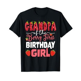 Grandpa of The Berry First Birthday of Girl Strawberry Opa T-Shirt