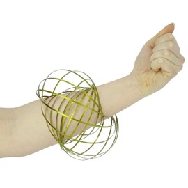 Toyland® Gold Stainless Steel Kinetic Spring - Sensory Play - Destress and Relaxation Toys