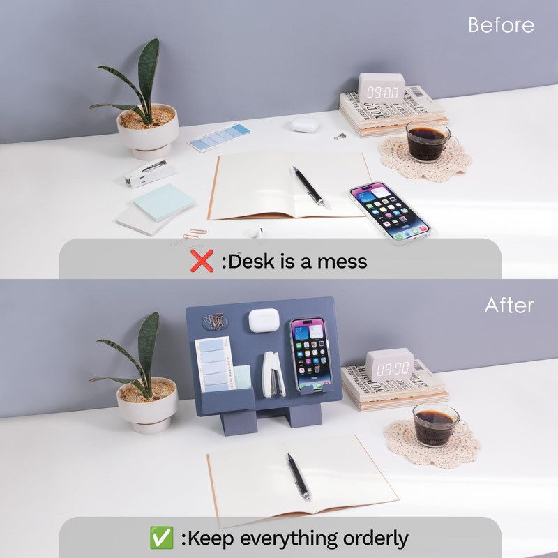 LHiDS Foldable Swimming Board Organiser, Modular Desk Organiser, Portable Office