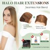Elailite Hair Extension Real Human Hair One Piece Invisible Secret
