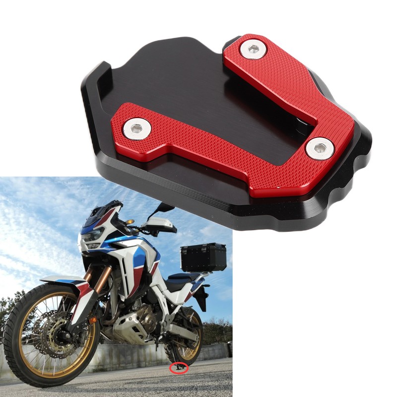 Motorcycle Kickstand Extension Stand Support Plate Aluminium Alloy Replacement for