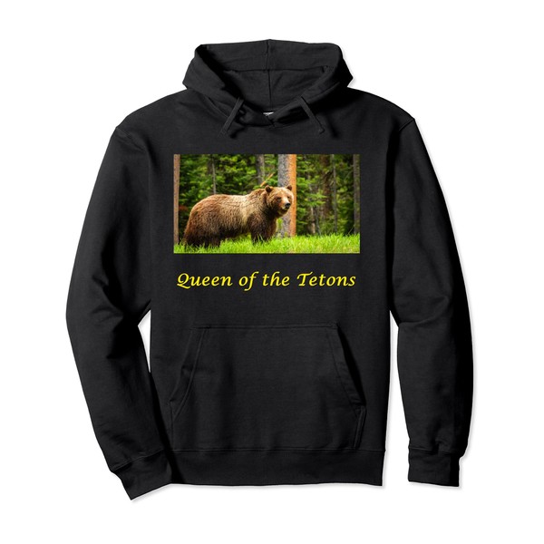 Queen of the Tetons grizzly bear #399 souvenir hoodie