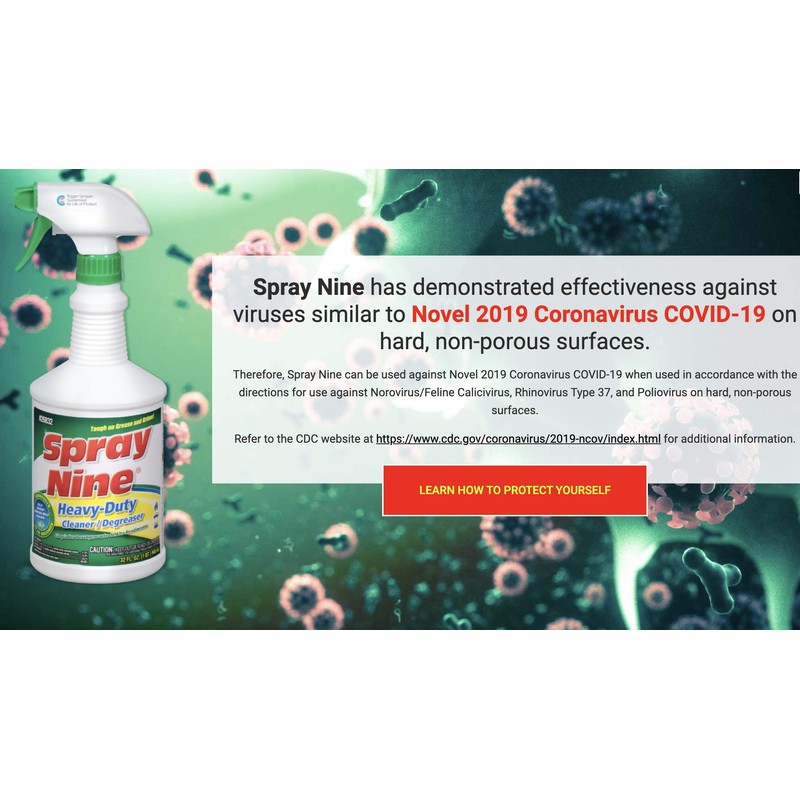 SPRAY NINE HD CLRN 32OZ