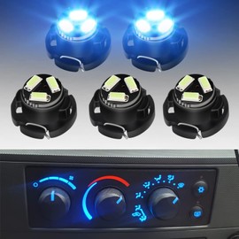 MbuyDIY LED Lights Bulbs kit for AC Climate Heater Control Compatible with 2003-2008 Do-dge Ram 1500 2500 3500 Dakota Pickup, Ice Blue