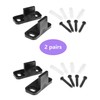 2 Pairs Barn Door Guides Plastic Adjustable Sliding Barn Door