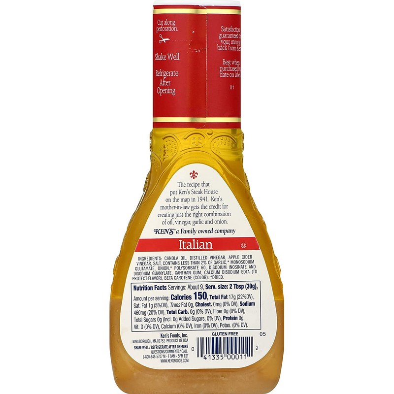 Ken's Steak House Italian Dressing & Marinade (9 Fl Oz,