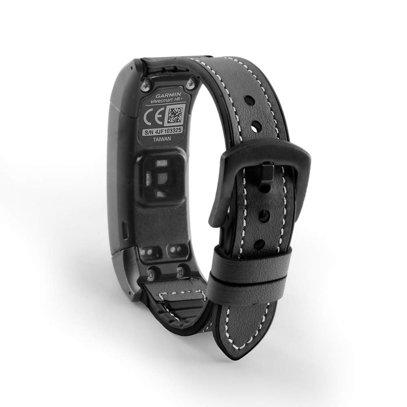 C2D JOY Leather & Silicone Mixed Strap Compatible with vivosmart