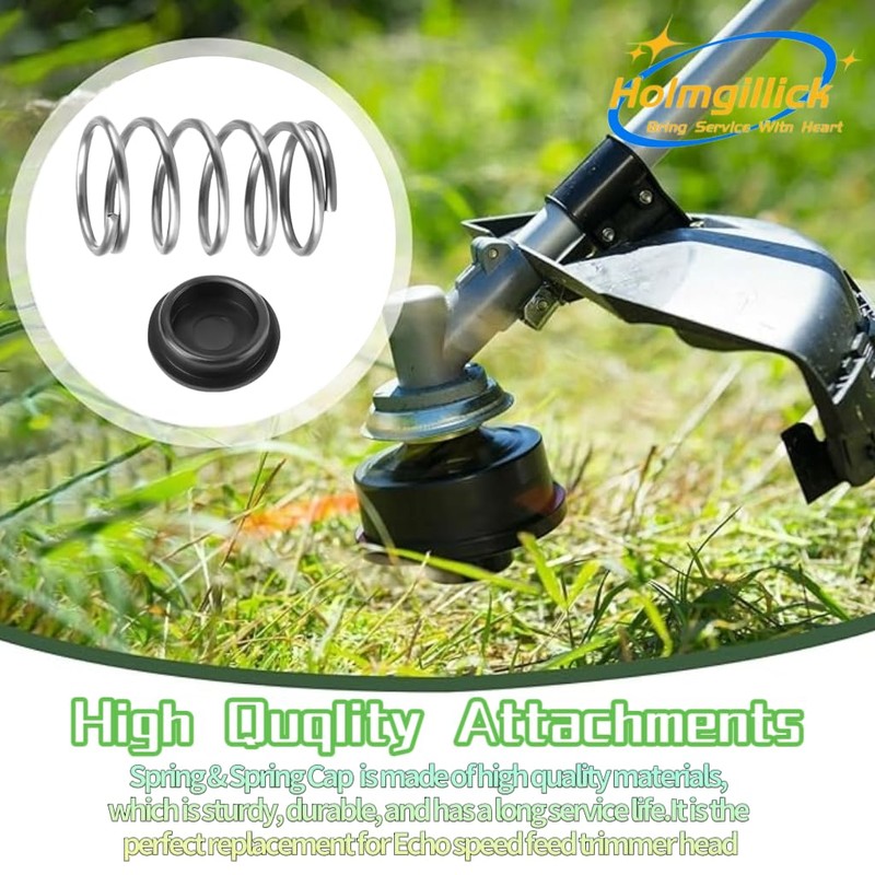 4 PCS Trimmer Head Spring & Spring Cap Compatible with
