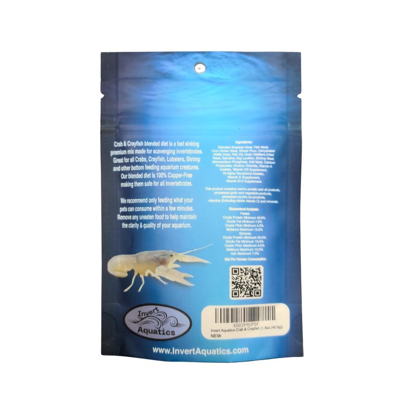 Crab & Crayfish Sinking Blended Diet - Aquatic Crab &