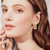 GAOKOXI Gold/Silver Statement Geometric Earrings for Women Chunky Gold Knot