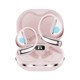AI Language Translator Earbuds, OWS Real-Time 3-in-1 Translation Earbuds 144 Languages & Accents, Translation Device for Travel Business Learning（Pink）