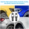 Car Bumper Hook Lock Clips, 2 Pack Universal Toggle Clamp