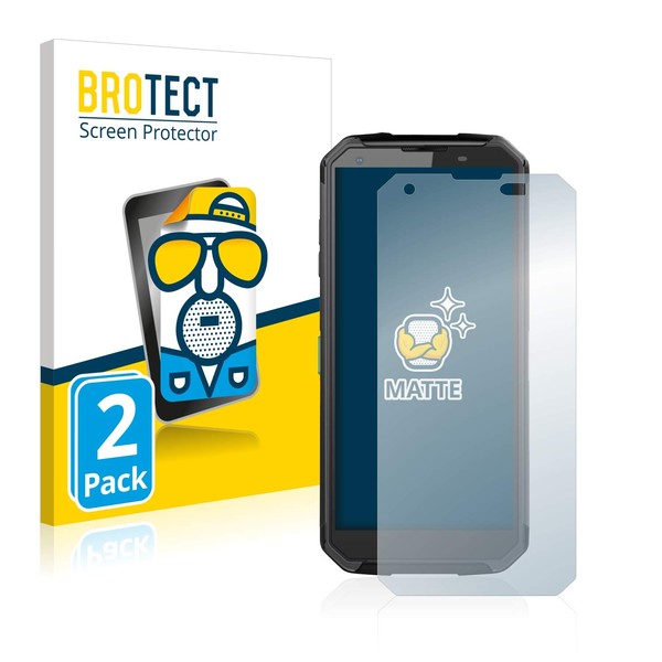 BROTECT 2 x Anti-Glare Screen Protectors Compatible with Blackview BV9500