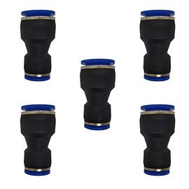 zjxed 16mm OD x 12mm OD Pneumatic quick Connector Push to Connect fittings Straight reducer Union/Coupler (Pack of 5)