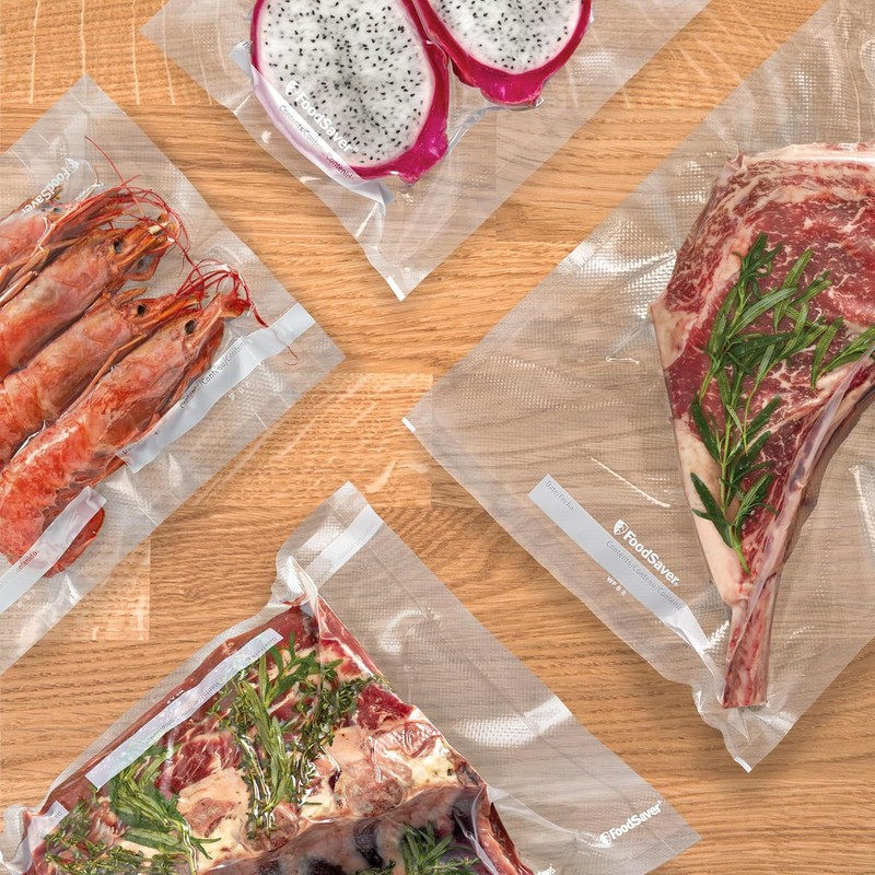 FoodSaver Custom Fit Vacuum Sealer Rolls, Airtight Food Storage and