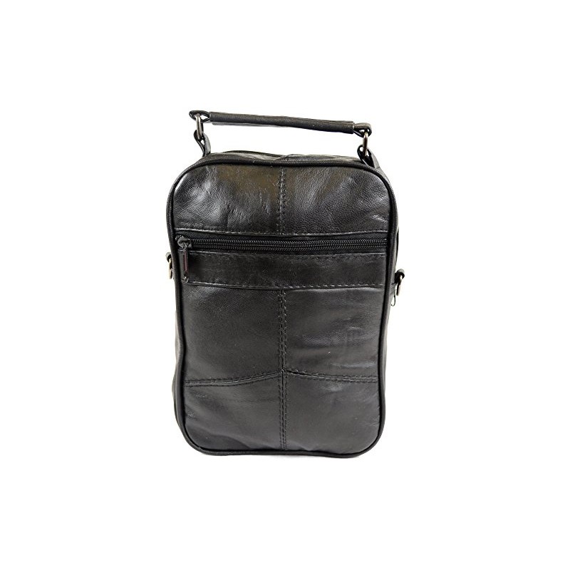 Mens/Ladies Super Soft Nappa Leather Shoulder/Carry Travel/Flight Bag with Multiple