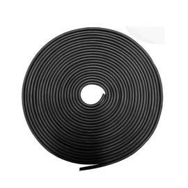 BOBOZHONG Car Door Edge Protection, 5 m Rubber Edge Protection, Car Rubber Seal, Trim, Car U-Shape Rubber Edge Protection, Door Edges Protects and Defuses Edges (Black)