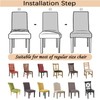 4 Pack Dining Chair Covers, Stretch Spandex Removable Washable Protector