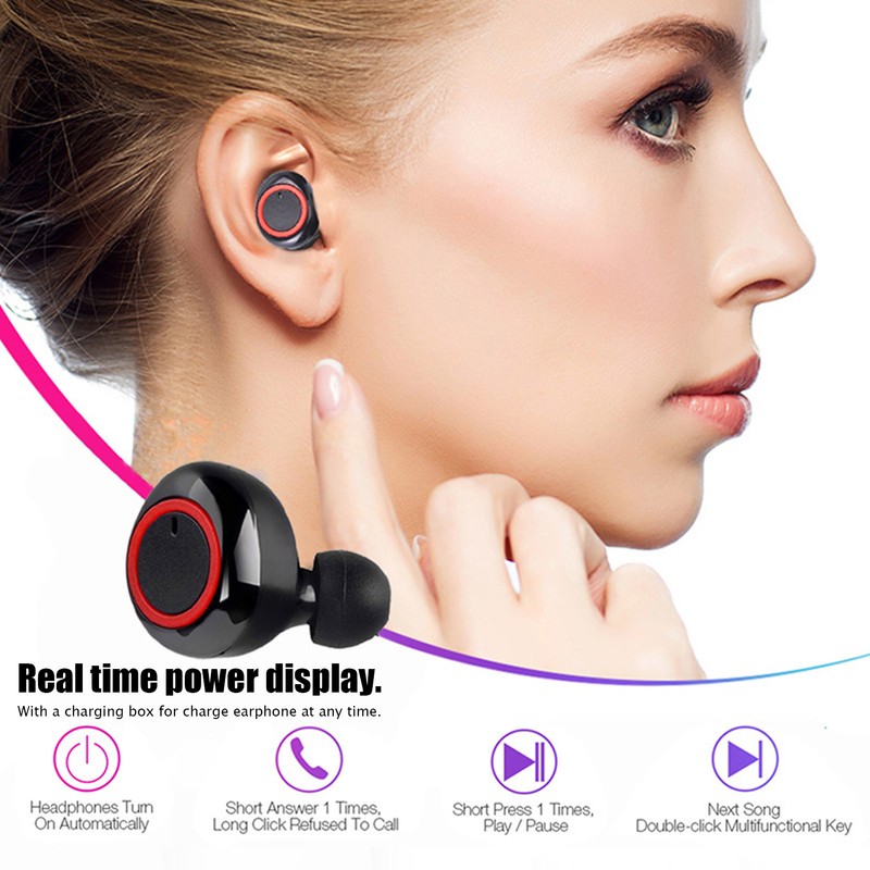 Bluetooth Earbuds Bluetooth 5.0 Left Right HIFI Stereo Earphone for