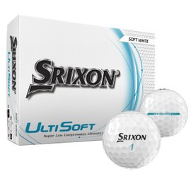 Srixon UltiSoft 5 – Ultra Soft Golf Ball | Low Compression for Unmatched Feel | Maximum Distance & Enhanced Control | FastLayer Core | Advanced Aerodynamics | Available in White