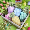 SilTriangle 24 Pcs Easter Carrot Shaped Treat Bags Easter Basket