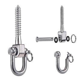 Molyorch 2 Stück Schaukelhaken für Holzbalken, Hängende Schraube Hängematte Schaukel Aufhänger, für Holzbalken, Deckenhaken Schaukel Boxsack für Hängematten Yoga Boxsäcke Porch Swing Sets