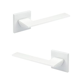 HEXIM Ricardo Borelli Q01 Door Handle, Toilet / Bathroom Door Handle, Matt Aluminium in 4 Colours, Door Fittings, Interior Door Handle