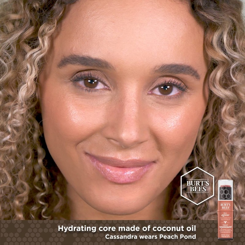 BURTS BEES Peach Pond All Aglow Lip & Cheek Stick,