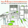 Cockroach Traps,Roach Traps,Cockroach Bait,Roach Motel,Child & Pet Friendly (10 Pack)