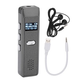 Digital Voice Recorder Multifunction AI Smart HD Noise Reduction Voice Activated Recorder for Meeting Interview Lecture Gray 16G