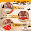 2 Pack Pie Crust Cutter, Heart Design & Semi Circle
