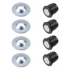 Semetall 4Pcs Concealed Magnetic Door Catch Black,Mini Strong Magnetic Circle