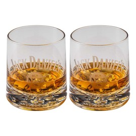 Jack Daniel's s Embossed Double Old Fashioned Glass Drinking Set JD-38710