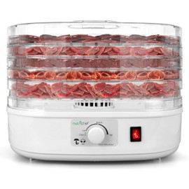Nutrichef Food Dehydrator Machine | Multi-Tier Appliance for Home Use | Perfect for Beef Jerky, Fruits, Vegetables & Dog Treats | High-Heat Circulation | 5 Stackable Trays