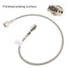 1m/3.3ft Silver Soda Hose W21.8-14 CO2 Cylinder Direct Adapter Hose
