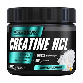 PrimeGENIX Creatine HCL Powder | Instant Creatine for Men in Their 40s, 50s and Beyond | Enhanced Solubility and Absorption for Peak Performance and Faster Recovery | Unflavored - 60 Servings