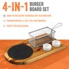 Yukon Glory™ Burger Serving Set, Perfect For Foodies, Burger Lovers